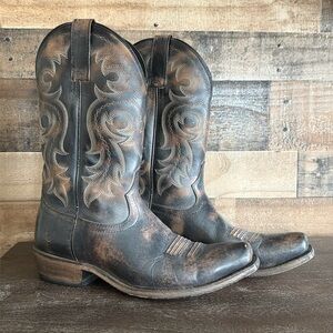 Mens Ariat 10015384 Lawless Square Toe Western Cowboy Buckaroo Punchy Boots